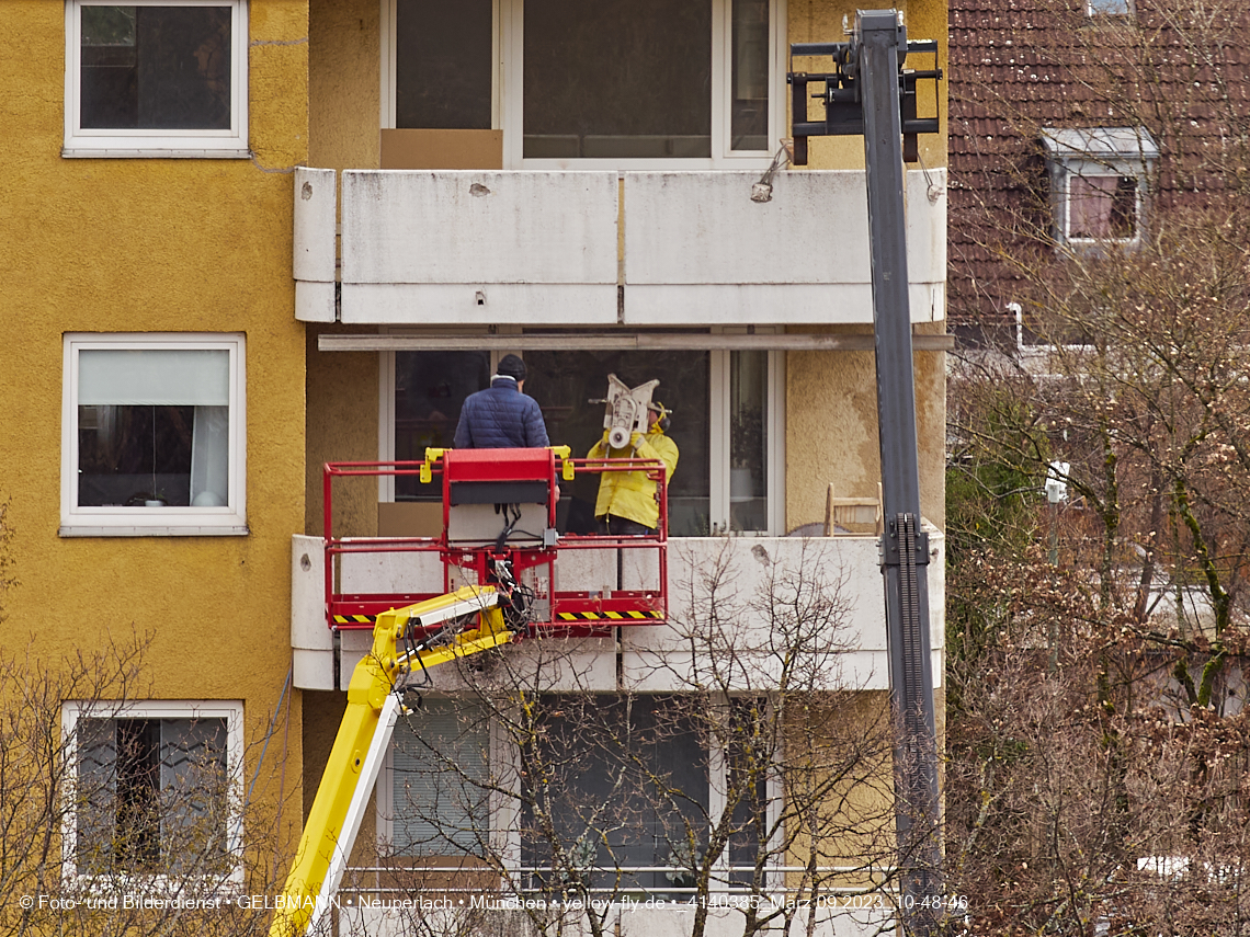 09.03.2023 - Fassadensanierung und Balkonentfernung am Karl-Marx-Ring 57c